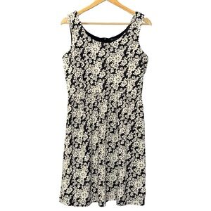 Brooks Brothers dress blue white a-line sleeveless size medium